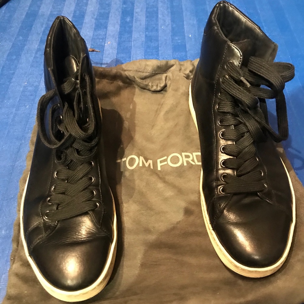 Black Tom Ford hi tops - size 11